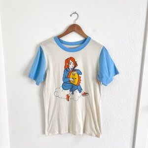 BIG BUD PRESS graphic ringer tee / size XS